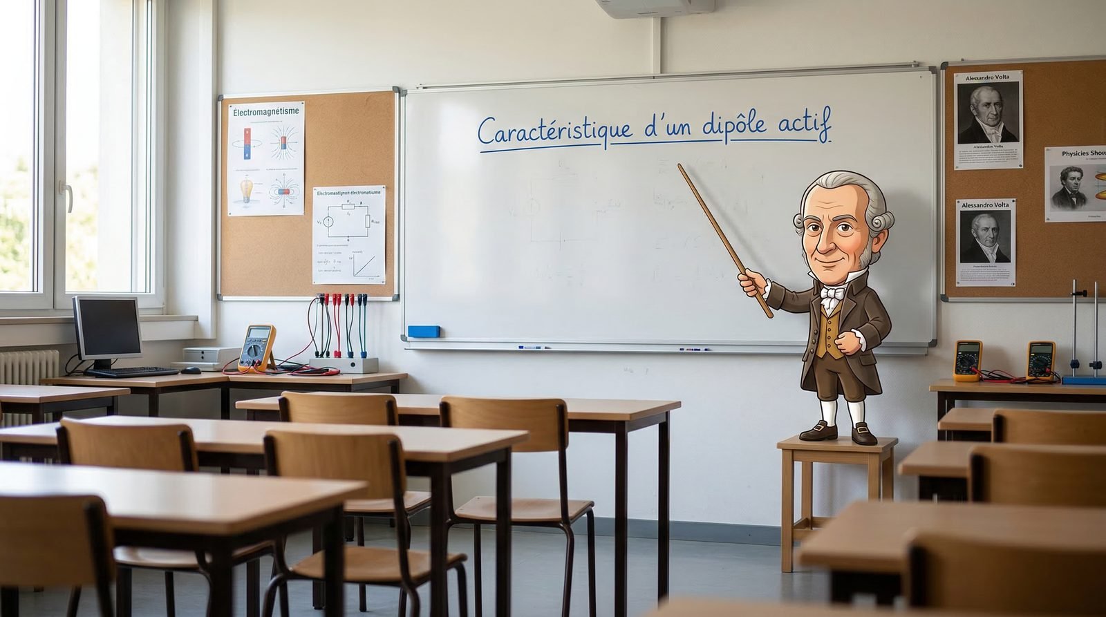 Caractéristique d'un dipôle actif – Physique Tronc Commun