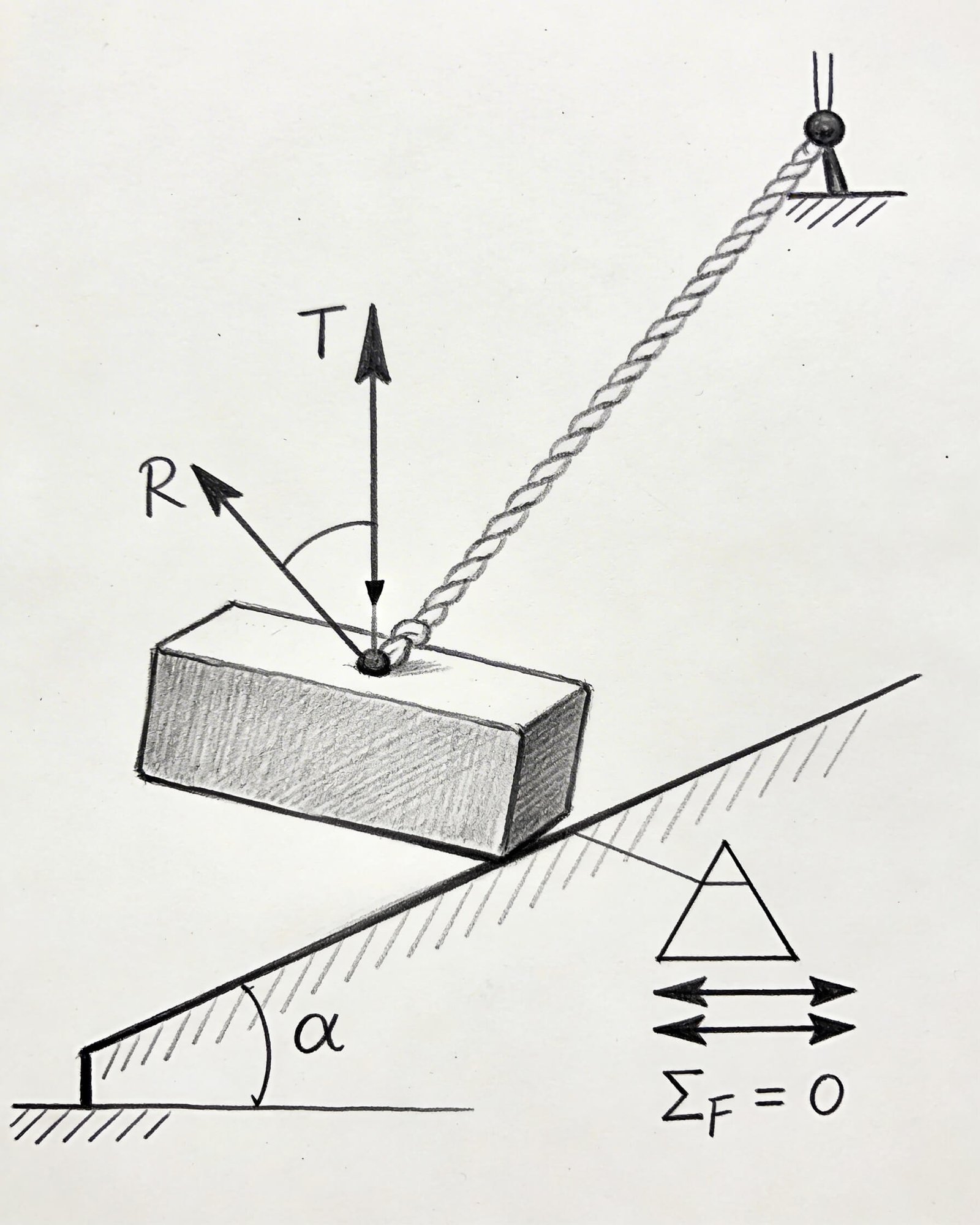 équilibre d un corps solide soumis à trois forces non parallèles tronc commun
