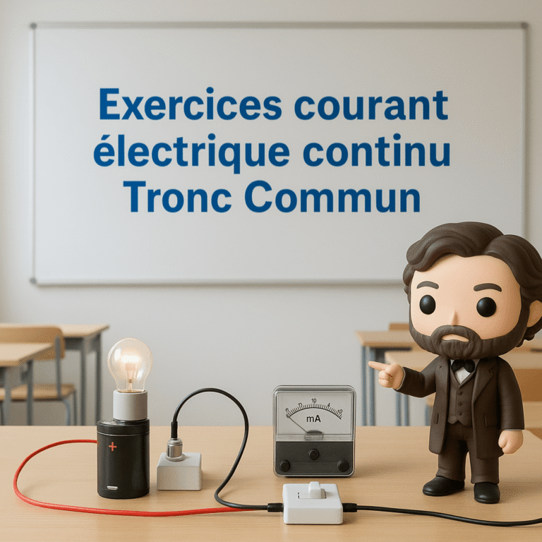Exercices courant électrique continu Tronc Commun