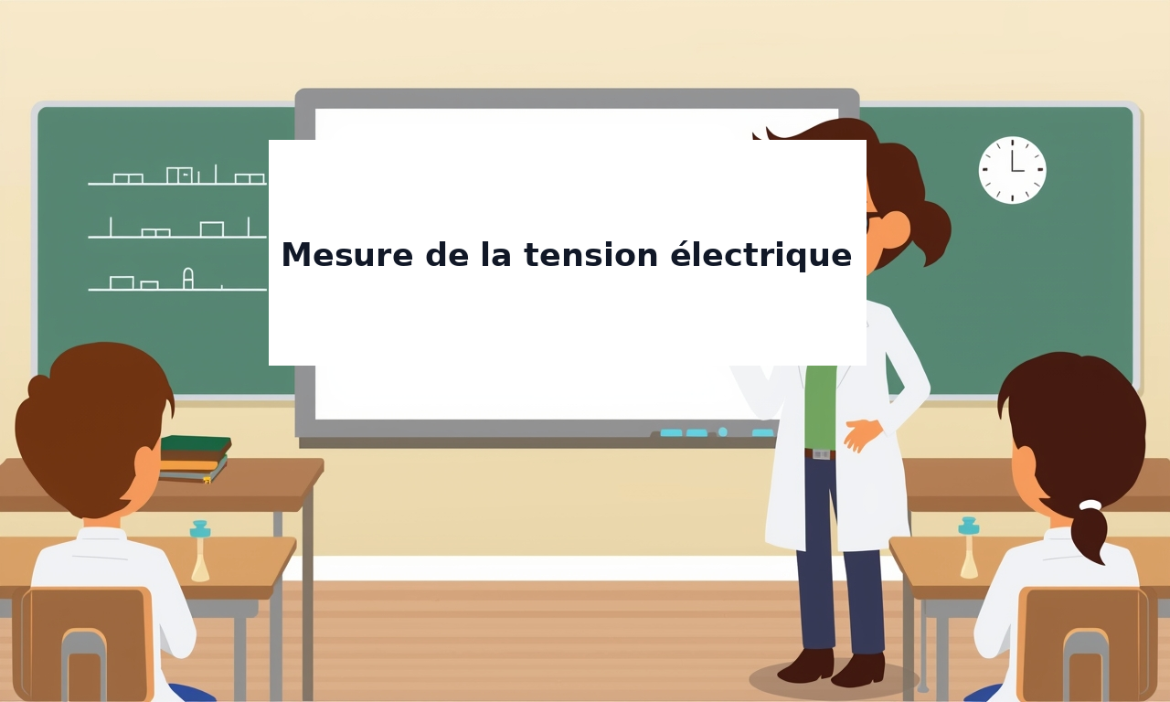 Mesure de la tension électrique