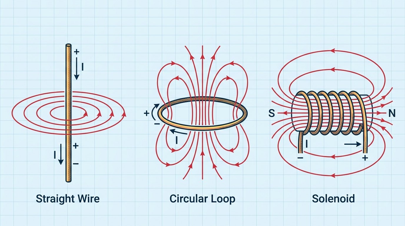 Image à la une : Le champ magnétique créé par un courant