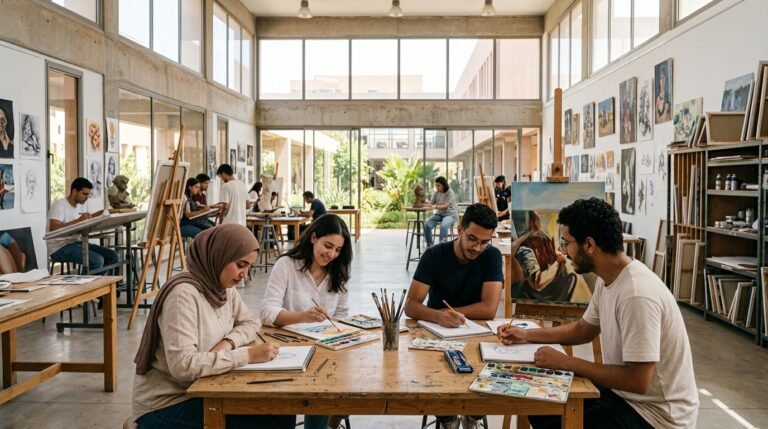 المدرسة العليا للفنون الجميلة - صورة توضيحية للتوجيه بعد الباك
