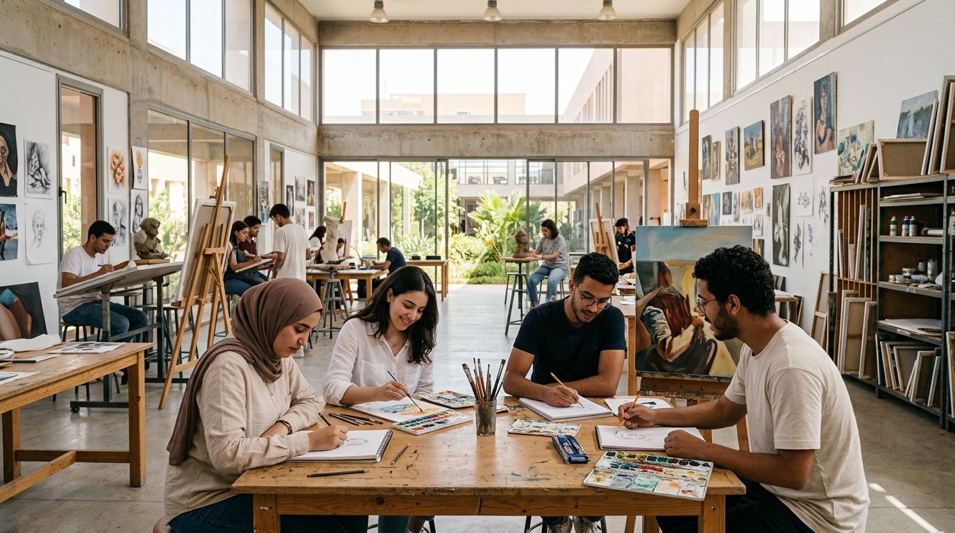 المدرسة العليا للفنون الجميلة - صورة توضيحية للتوجيه بعد الباك