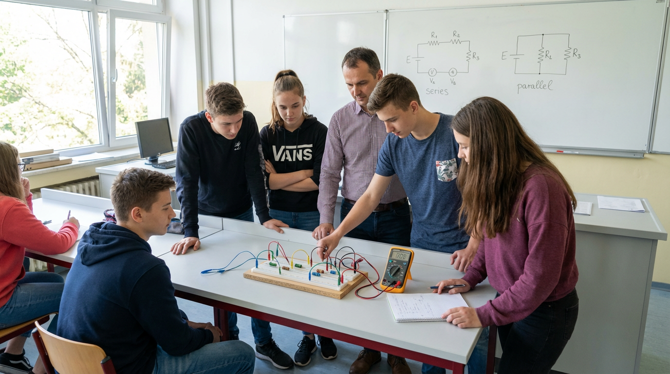 Association des conducteurs ohmiques Tronc Commun, cours de physique simple - صورة بارزة أصلية
