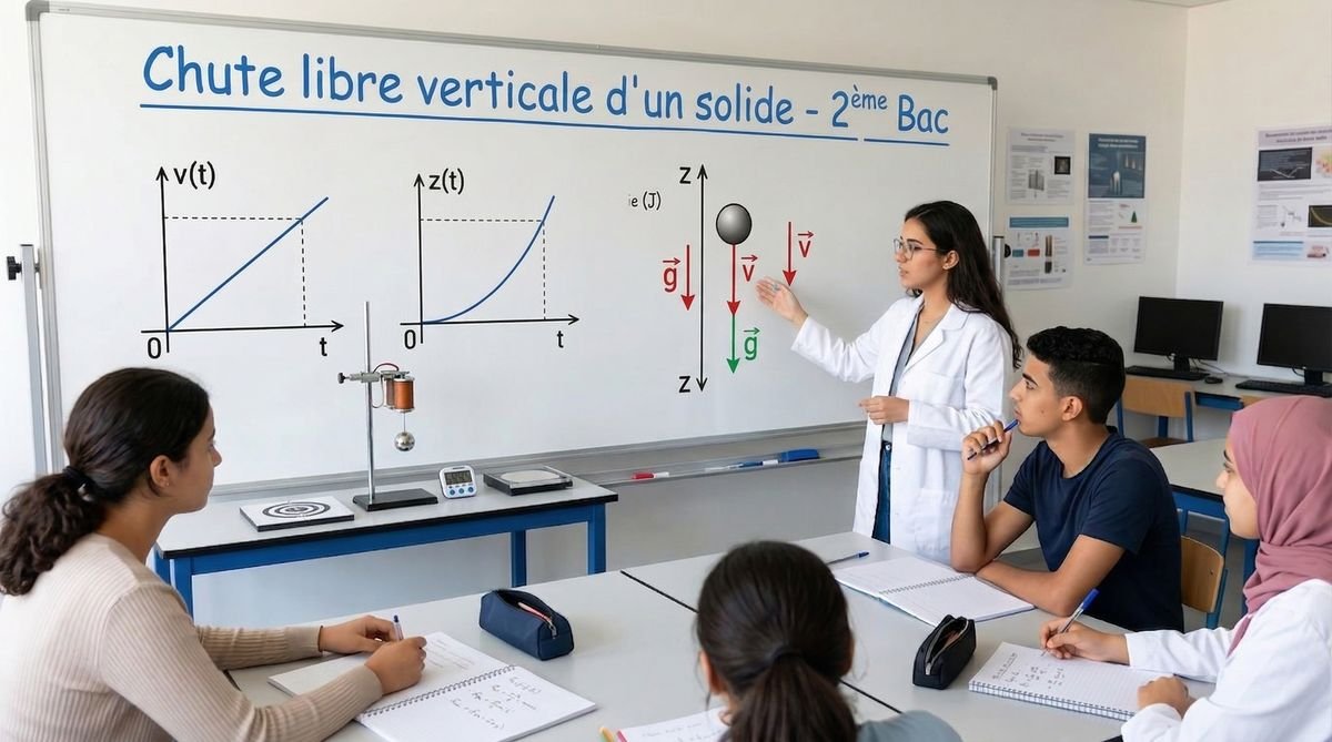 Chute Libre Verticale D Un Solide 2ème Bac