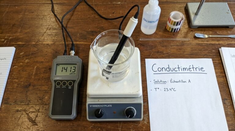 Mesure par conductimétrie 1ère Bac