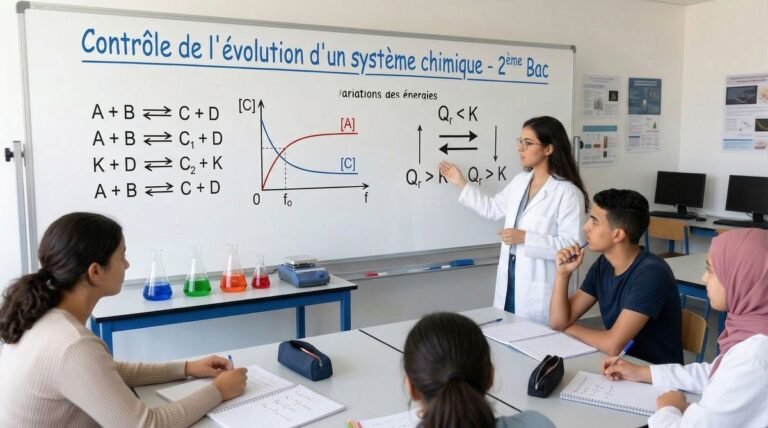 Controles De L'Evolution D'Un Systeme Chimique 2ème Bac