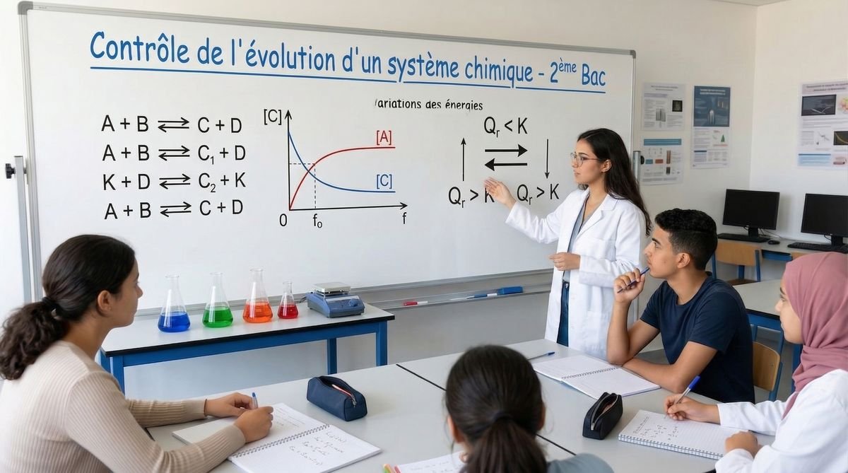 Controles De L'Evolution D'Un Systeme Chimique 2ème Bac
