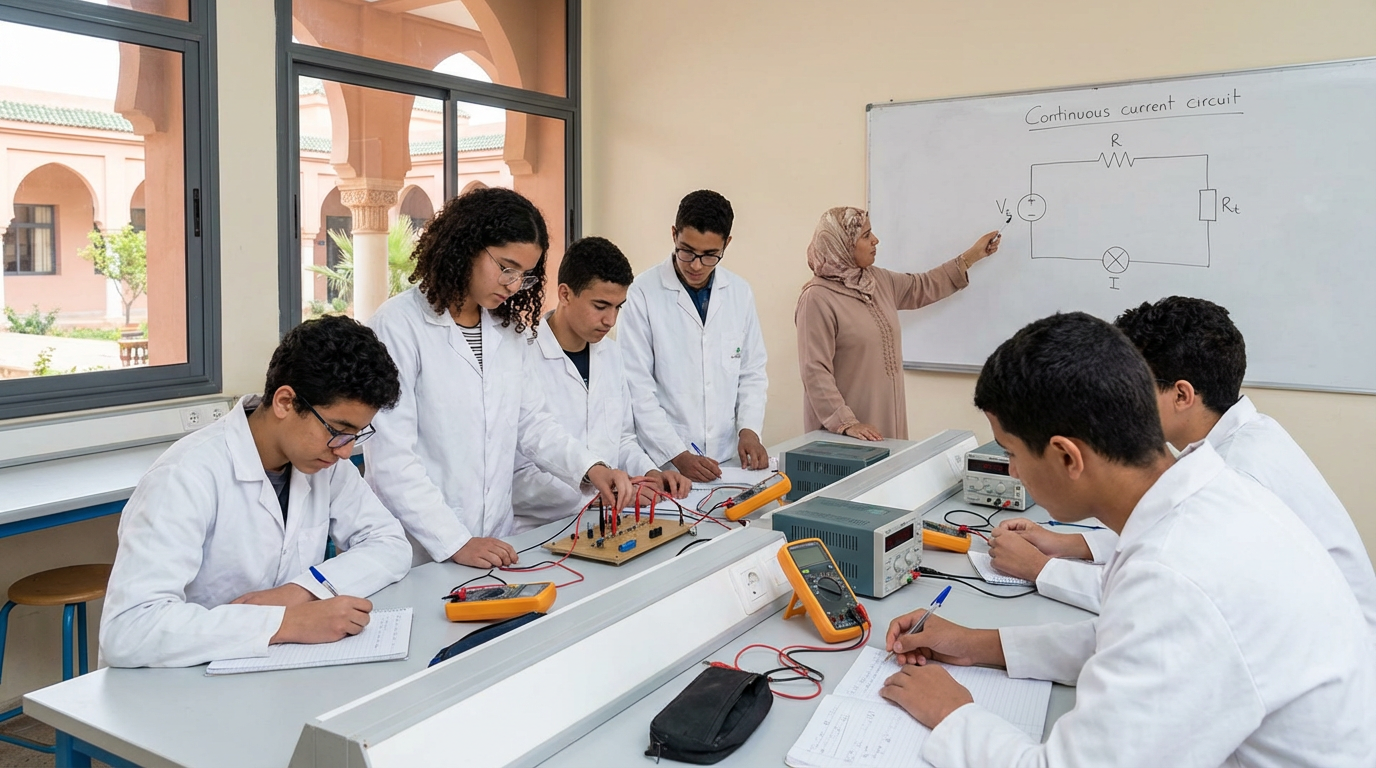 Exercices courant électrique continu Tronc Commun - صورة بارزة أصلية