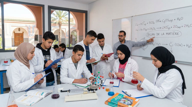 Exercices sur la modélisation des transformations chimiques et le bilan de la matière – Tronc Commun - صورة بارزة أصلية