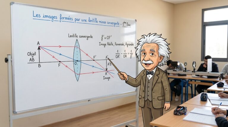 Les images formées par une lentille mince convergente 1ère Bac