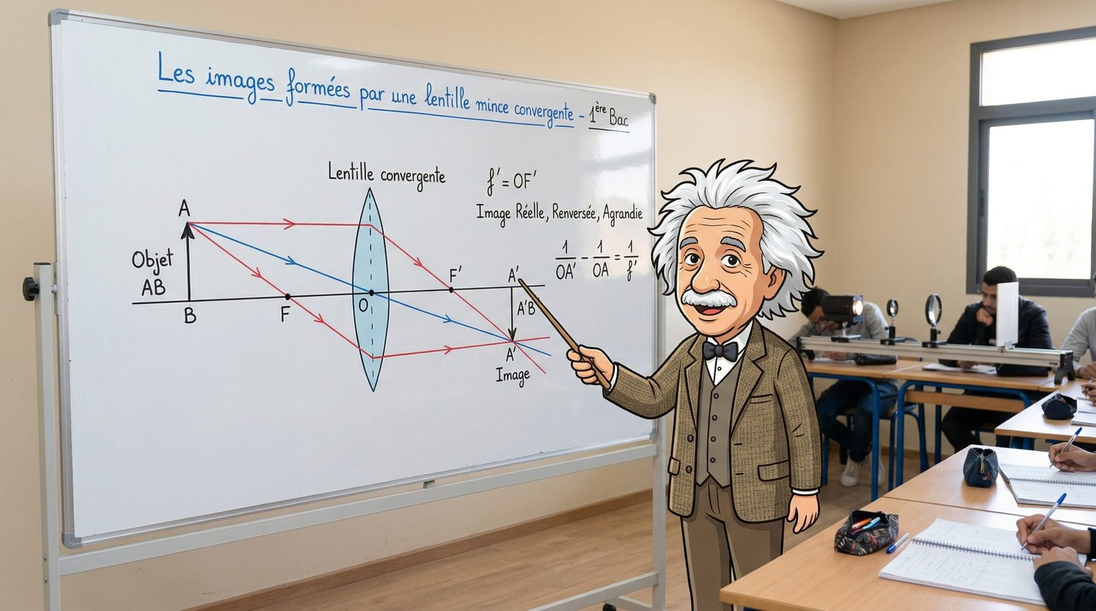 Les images formées par une lentille mince convergente 1ère Bac