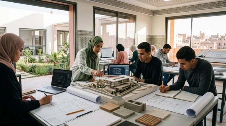 معاهد تكوين التقنيين المتخصصين في التعمير والهندسة المعمارية - صورة توضيحية للتوجيه بعد الباك