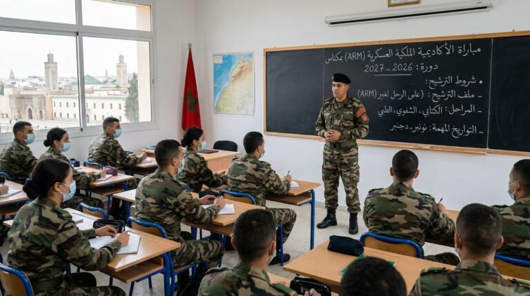 مباراة الأكاديمية الملكية العسكرية بمكناس 2026 2027