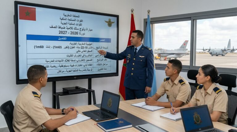 مباراة ولوج سلك تلاميذ ضباط الصف القوات الملكية الجوية 2026 2027