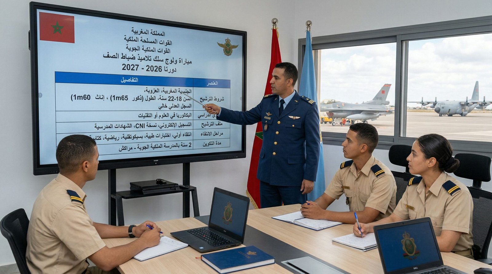 مباراة ولوج سلك تلاميذ ضباط الصف القوات الملكية الجوية 2026 2027