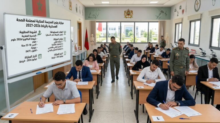مباراة المدرسة الملكية لمصلحة الصحة العسكرية بالرباط 2026 2027