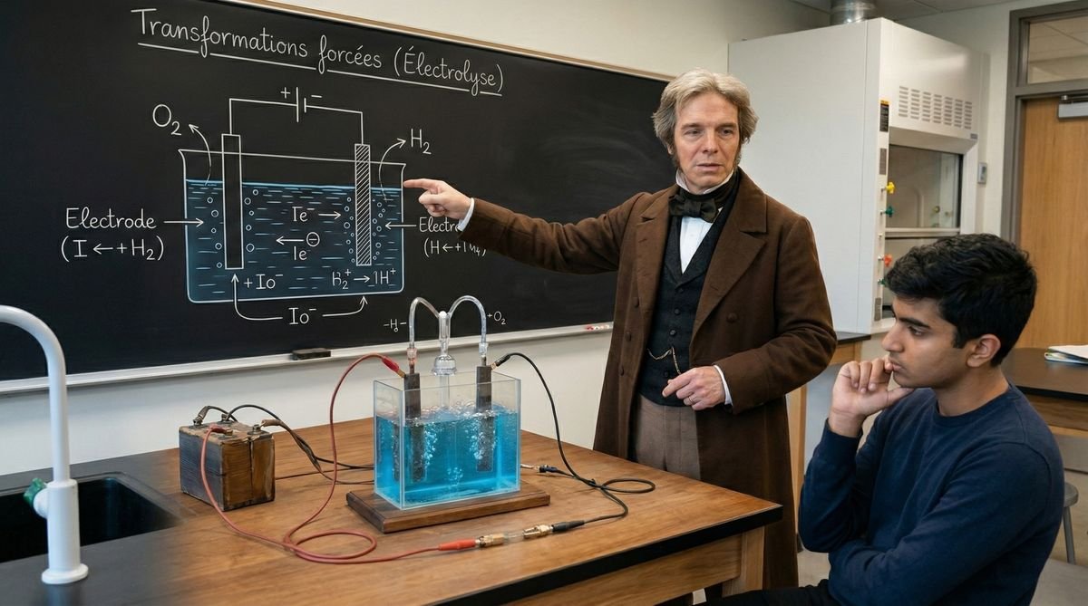 Transformations forcées (Électrolyse) 2ème Bac