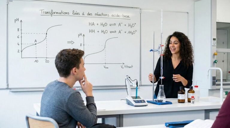 Transformations liées à des réactions acide-base 2ème Bac