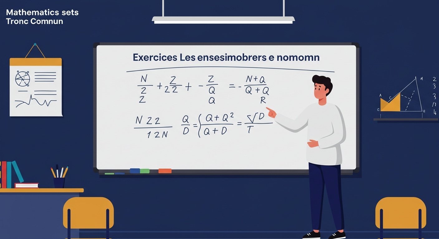Exercices : Les ensembles de nombres - Tronc Commun PDF