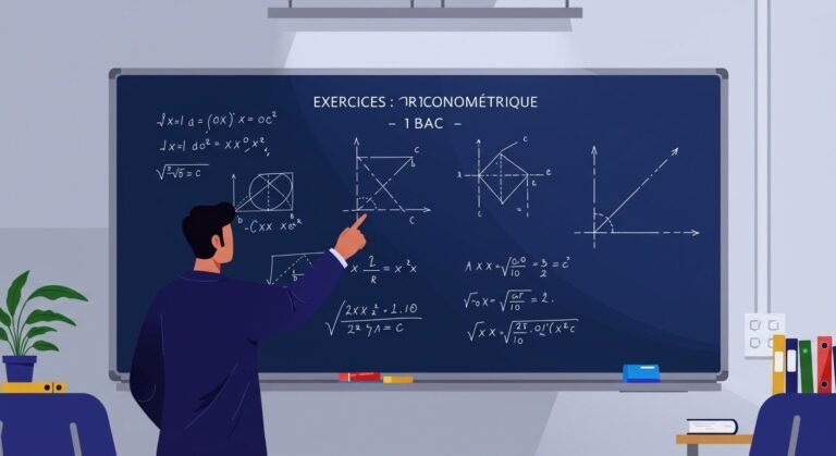 Exercices Calcul trigonométrique - 1ère Bac Maths BIOF PDF