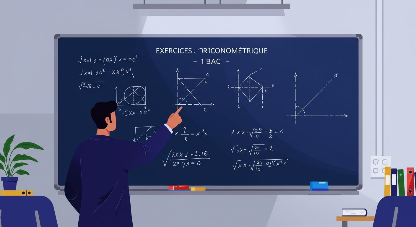 Exercices Calcul trigonométrique - 1ère Bac Maths BIOF PDF