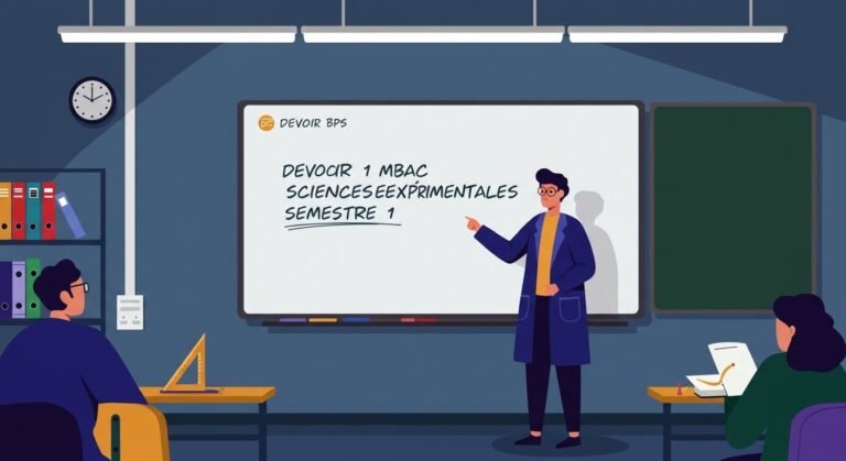 Devoir 1 maths 1bac sciences expérimentales semestre 1 Maths BIOF PDF