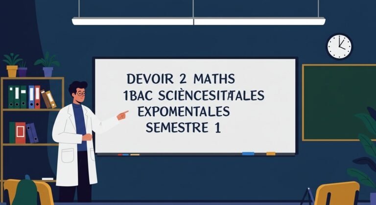 Devoir 2 maths 1bac sciences expérimentales semestre 1 Maths BIOF PDF