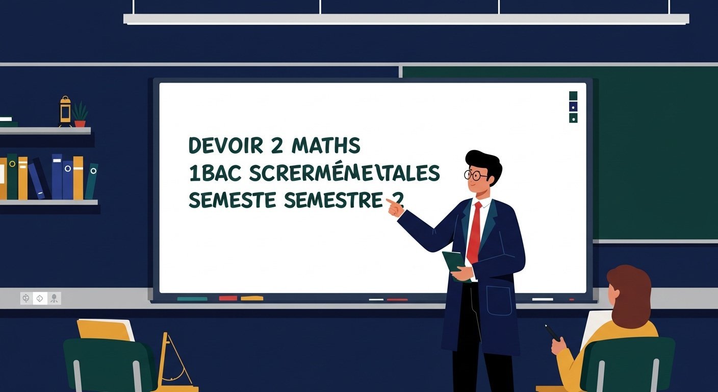 Devoir 2 maths 1bac sciences expérimentales semestre 2 Maths BIOF PDF