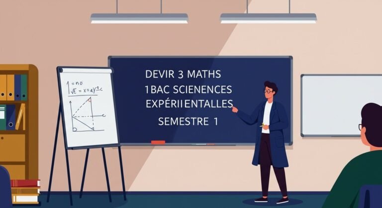 Devoir 3 maths 1bac sciences expérimentales semestre 1 Maths BIOF PDF