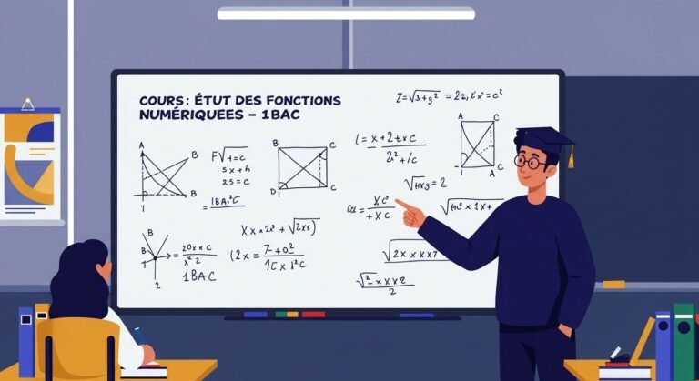 Cours Étude des fonctions numériques - 1ère Bac Maths BIOF PDF