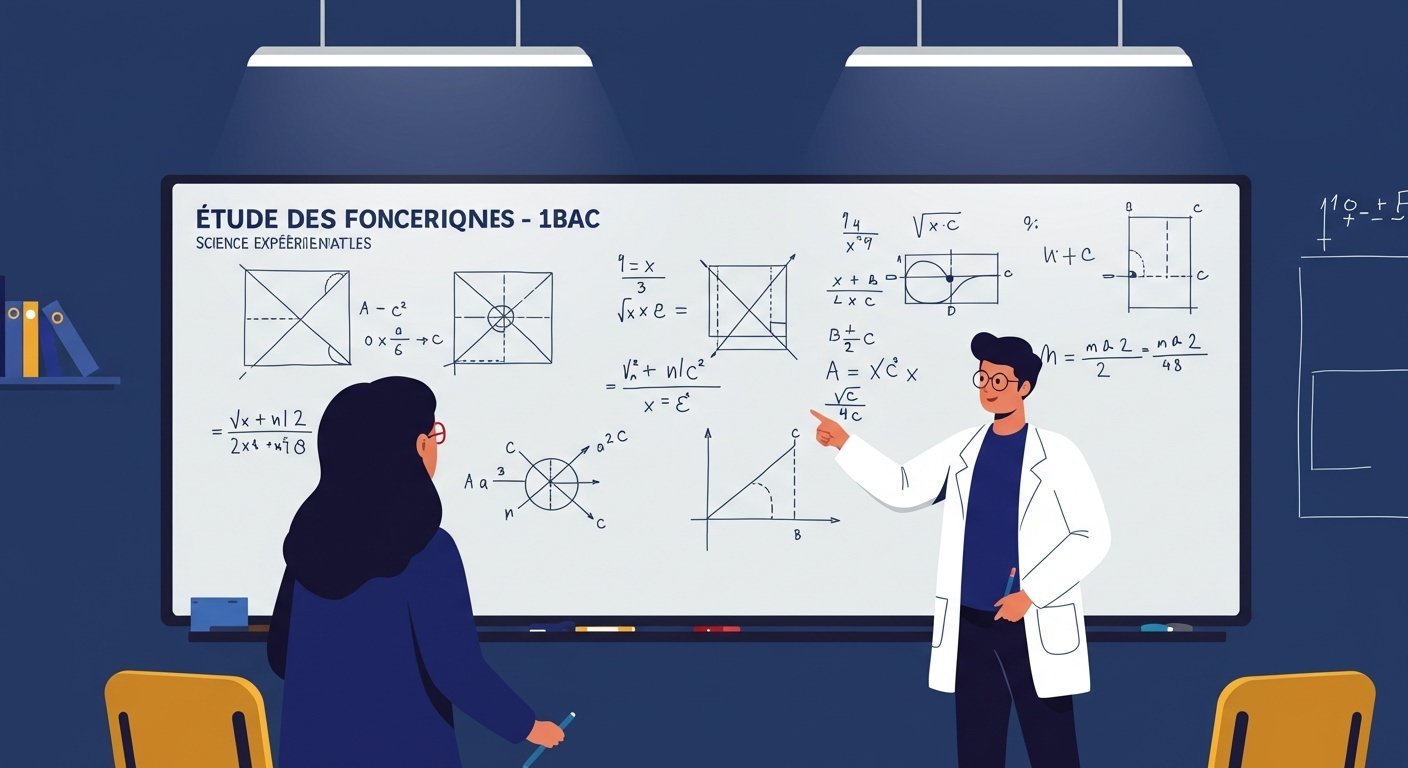 Étude des fonctions numériques - 1ère Bac Maths BIOF