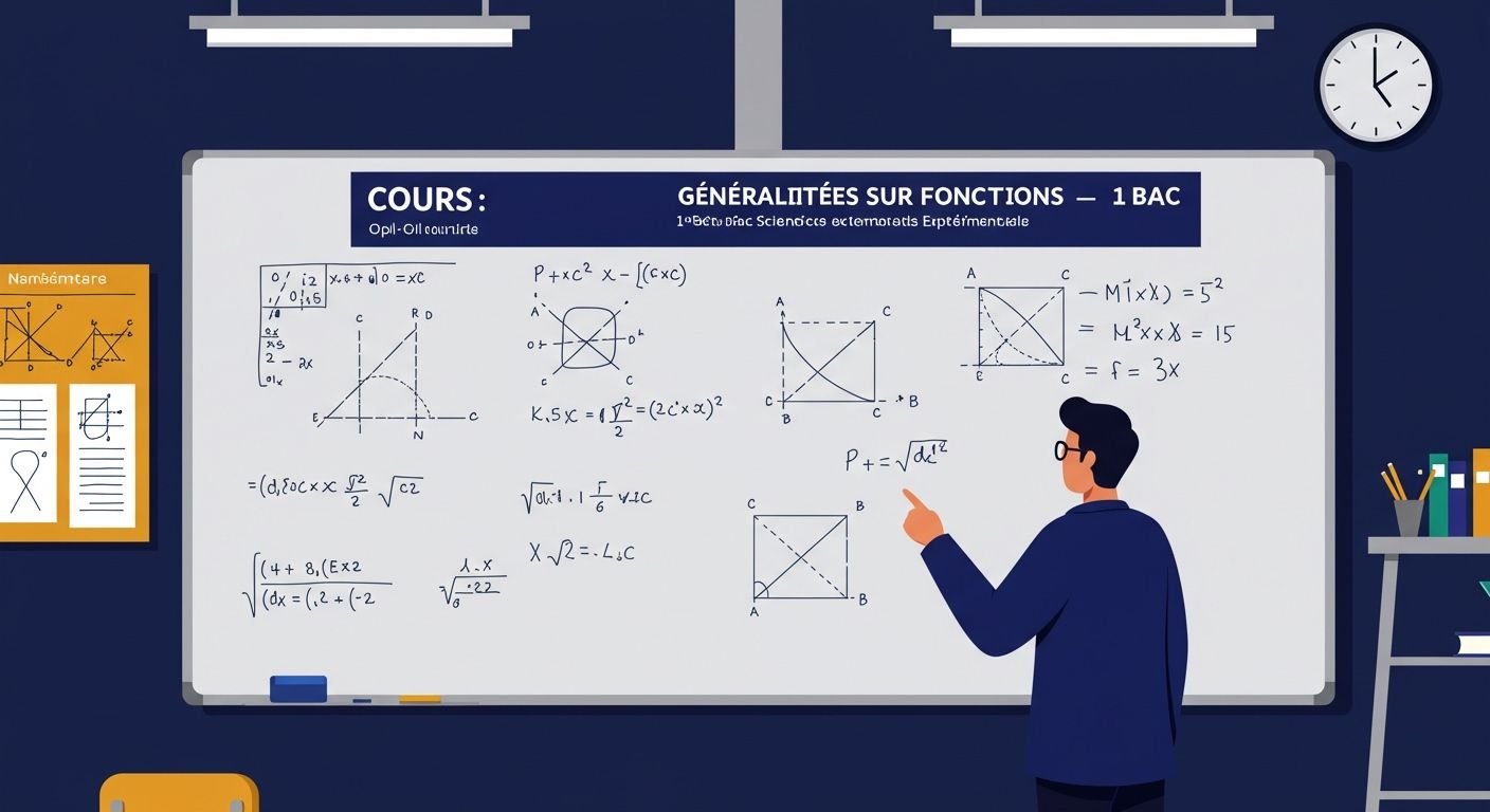 Cours Généralités sur les fonctions - 1ère Bac Maths BIOF PDF