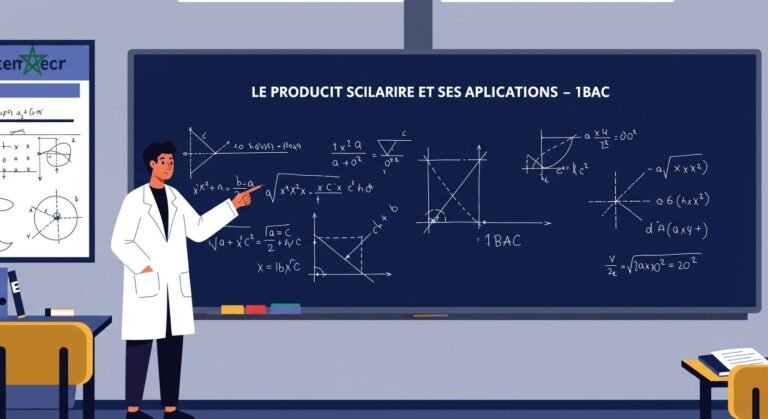 Le produit scalaire et ses applications - 1ère Bac Maths BIOF