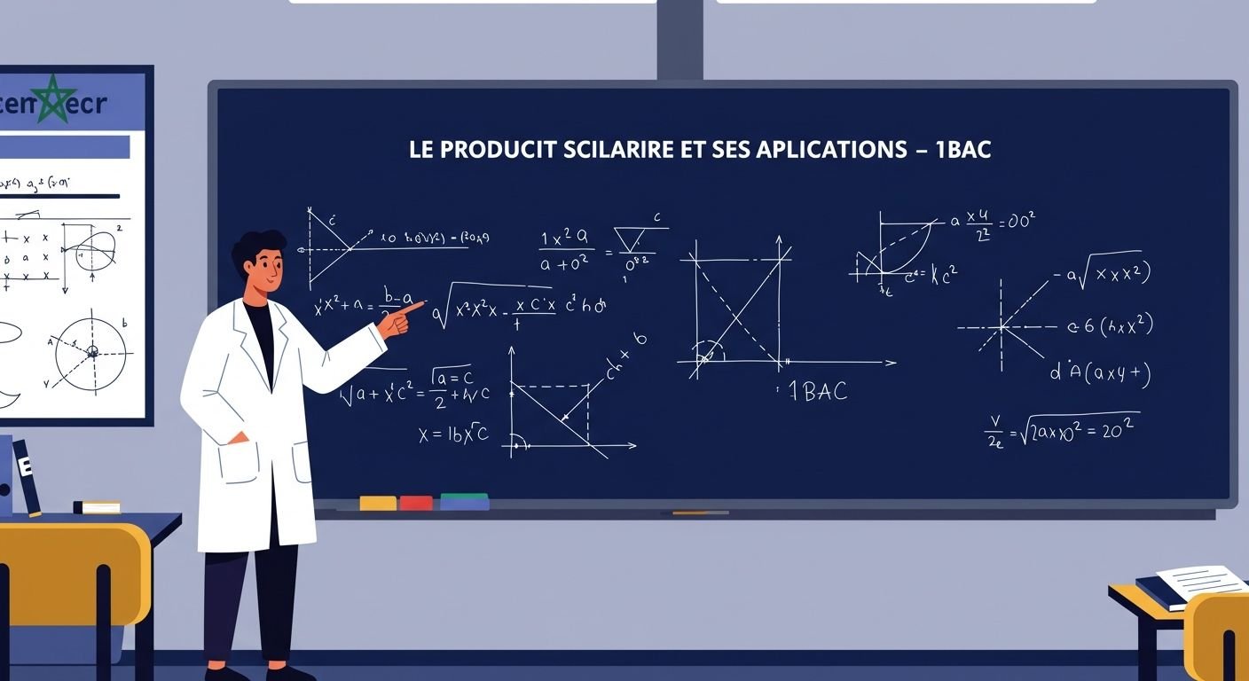 Le produit scalaire et ses applications - 1ère Bac Maths BIOF
