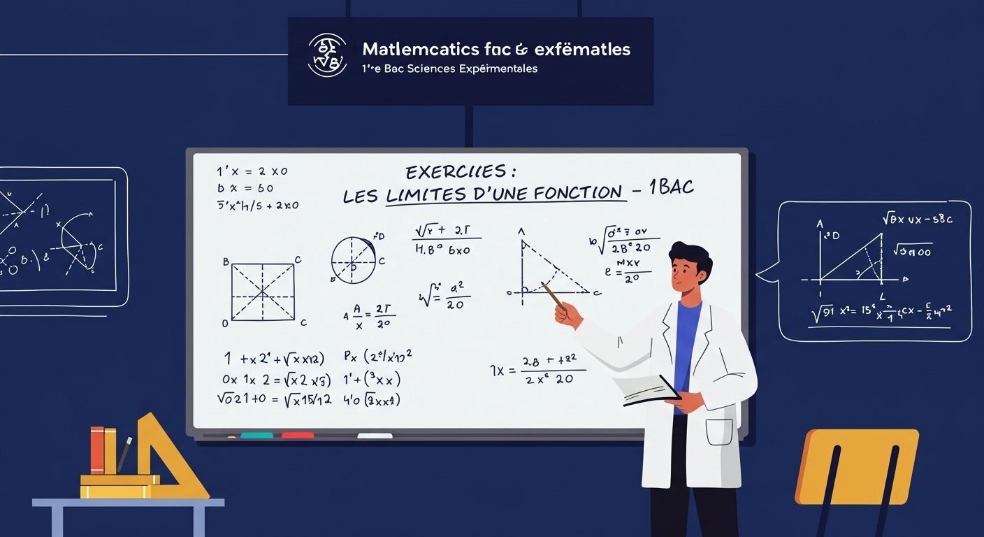 Exercices Les limites d’une fonction - 1ère Bac Maths BIOF PDF