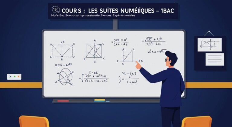 Cours Les suites numériques - 1ère Bac Maths BIOF PDF
