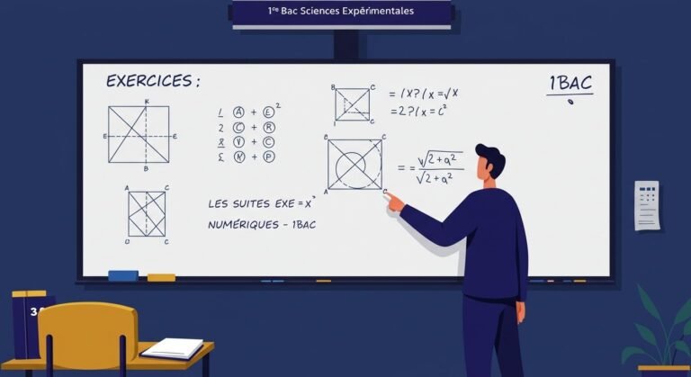 Exercices Les suites numériques - 1ère Bac Maths BIOF PDF