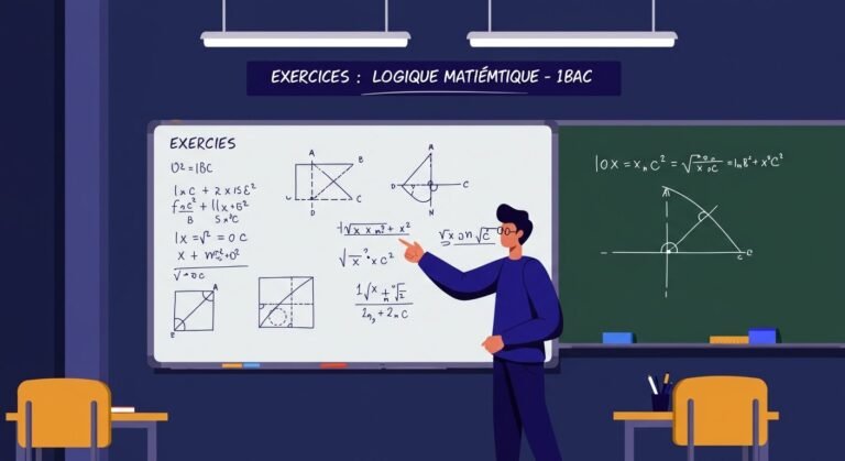 Exercices Logique mathématique - 1ère Bac Maths BIOF PDF