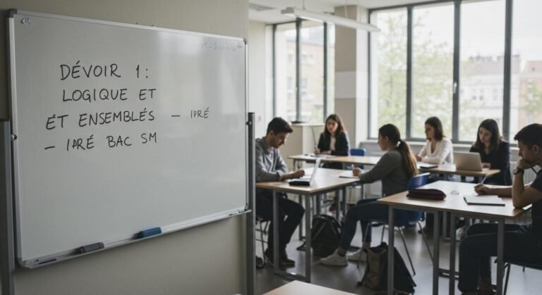 Devoir 1 : Logique et Ensembles – 1ère Bac SM Maths 1SM BIOF PDF