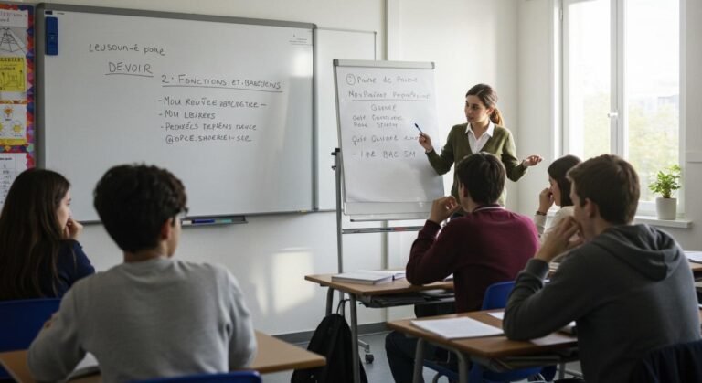 Devoir 2 : Fonctions et Barycentre – 1ère Bac SM Maths 1SM BIOF PDF