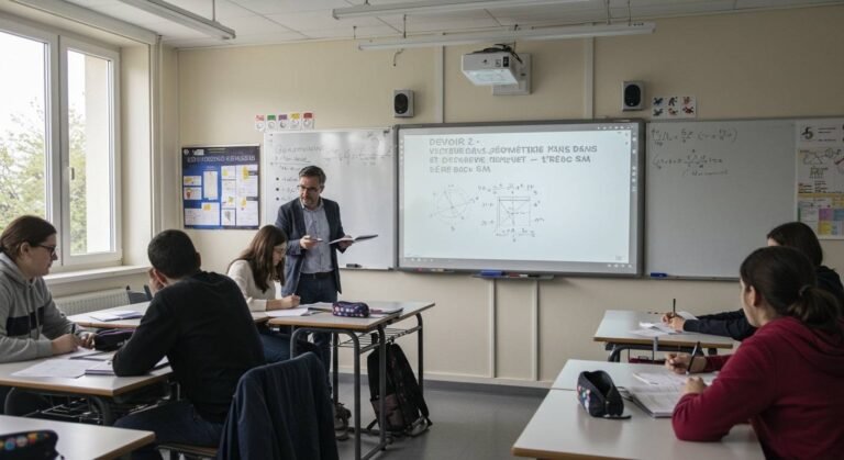 Devoir 2 : Vecteurs, Géométrie dans l'espace et Dénombrement – 1ère Bac SM Maths 1SM BIOF PDF