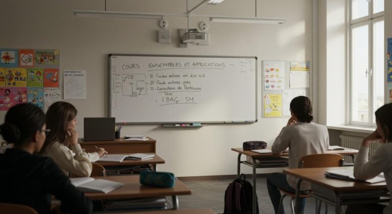 Cours Ensembles et applications - 1ère Bac SM Maths BIOF PDF