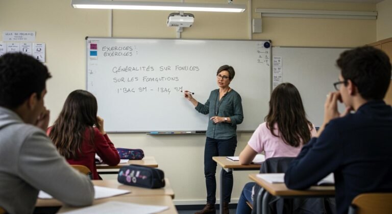 Exercices Généralités sur les fonctions - 1ère Bac SM Maths BIOF PDF