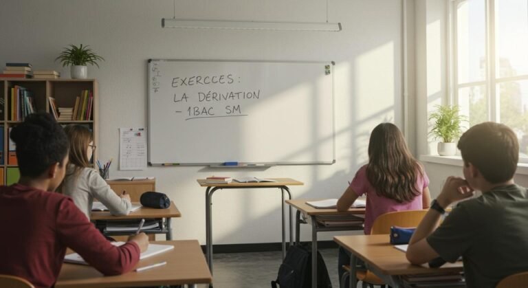 Exercices La dérivation - 1ère Bac SM Maths BIOF PDF
