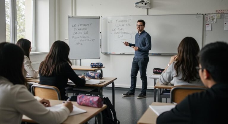 Le produit scalaire dans le plan - 1ère Bac SM Maths BIOF