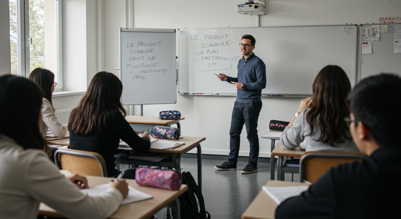 Le produit scalaire dans le plan - 1ère Bac SM Maths BIOF