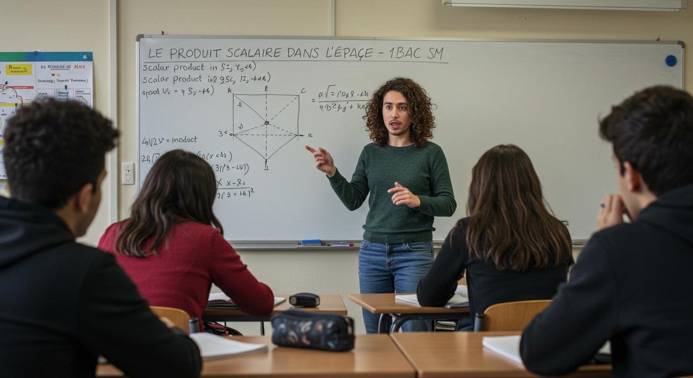 Le produit scalaire dans l'espace - 1ère Bac SM Maths BIOF