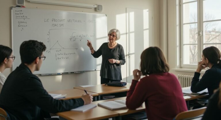 Le produit vectoriel - 1ère Bac SM Maths BIOF