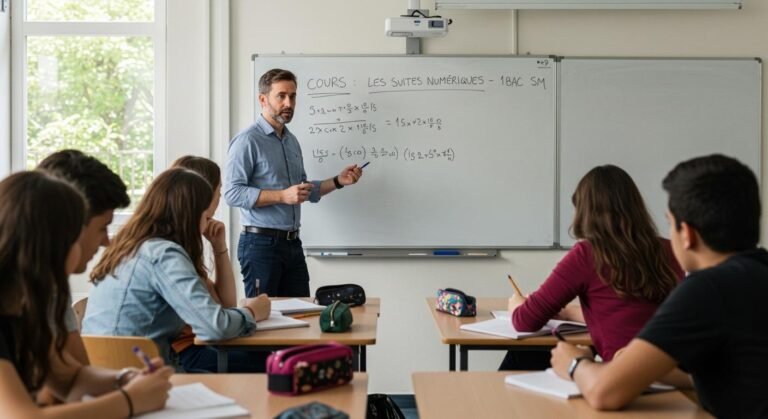Cours Les suites numériques - 1ère Bac SM Maths BIOF PDF